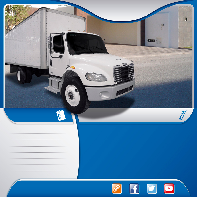  Autotransportes en camión rabon caja cerrada